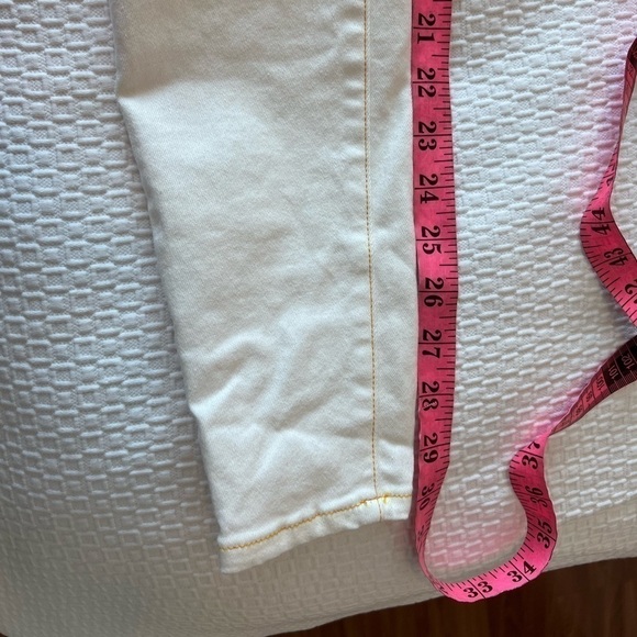 L'Agence Marguerite High Rise Skinny NWT Jeans Blanc White Sunset Gold Wash - Picture 8 of 16